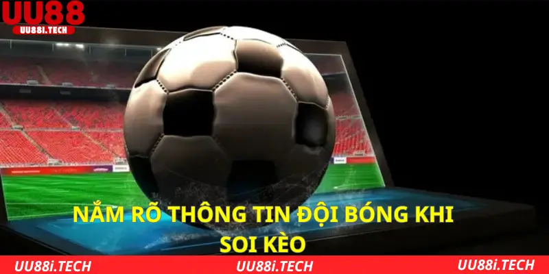 Nắm rõ thông tin đội bóng khi soi kèo